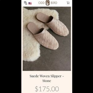 Summer Sale! OddBird leather woven slippers 36 NWOB